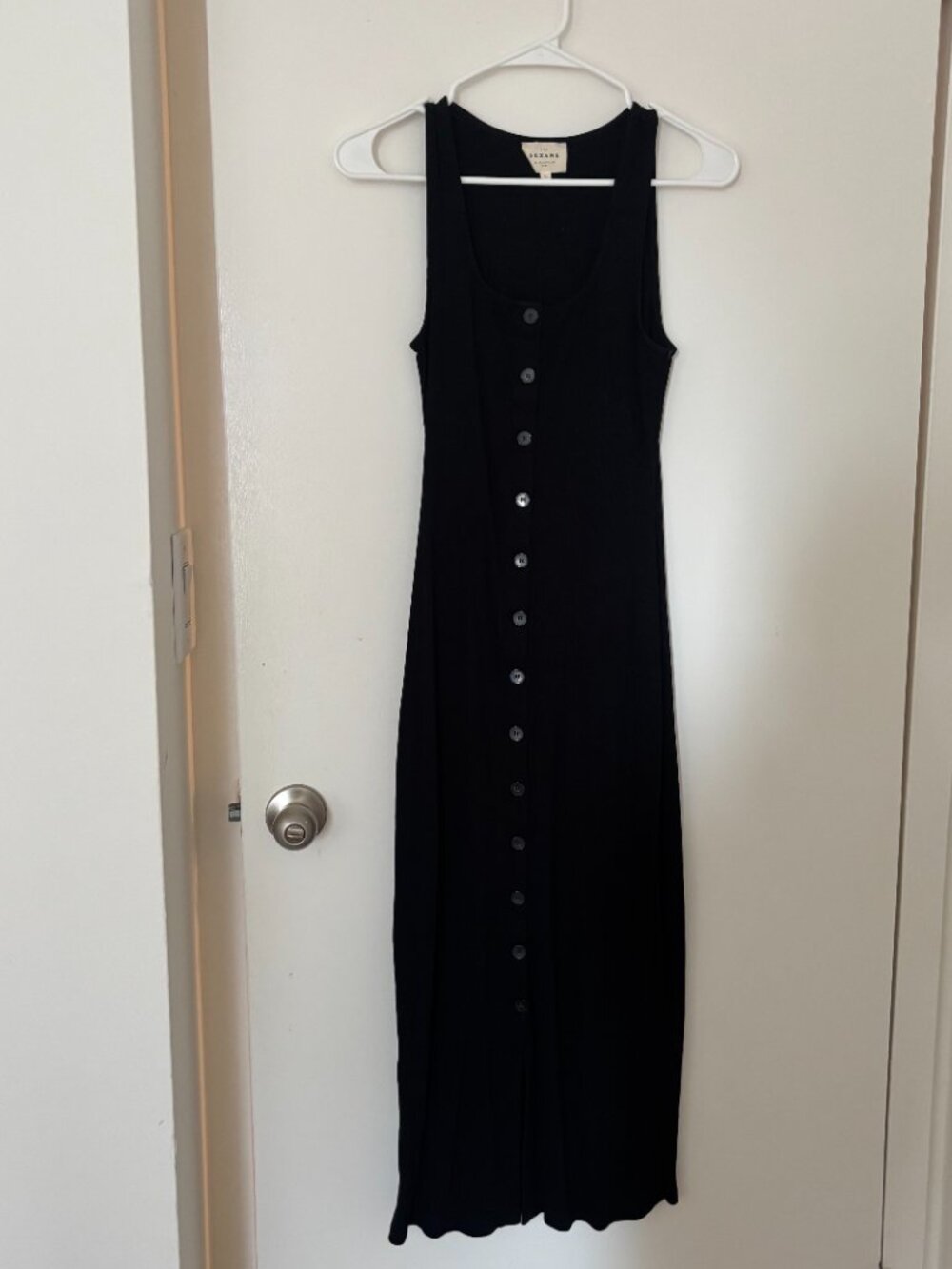 Sezane Fabiola Dress Black M - Picture 5 of 7
